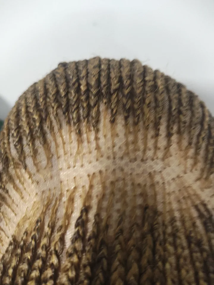 Braided wig with beads image indicator(10)