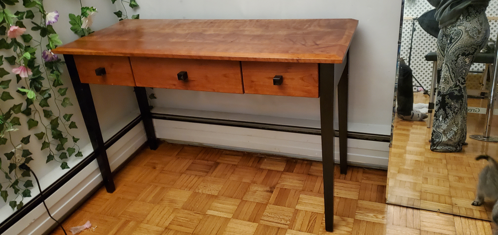 Solid Wood Desk with Drawers