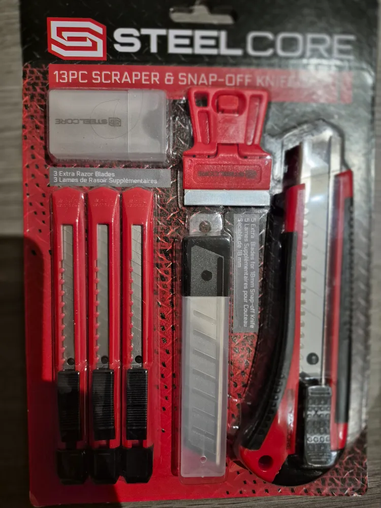 Steelcore 13PC Scraper & Snap-Off Knife Set - New image indicator(3)