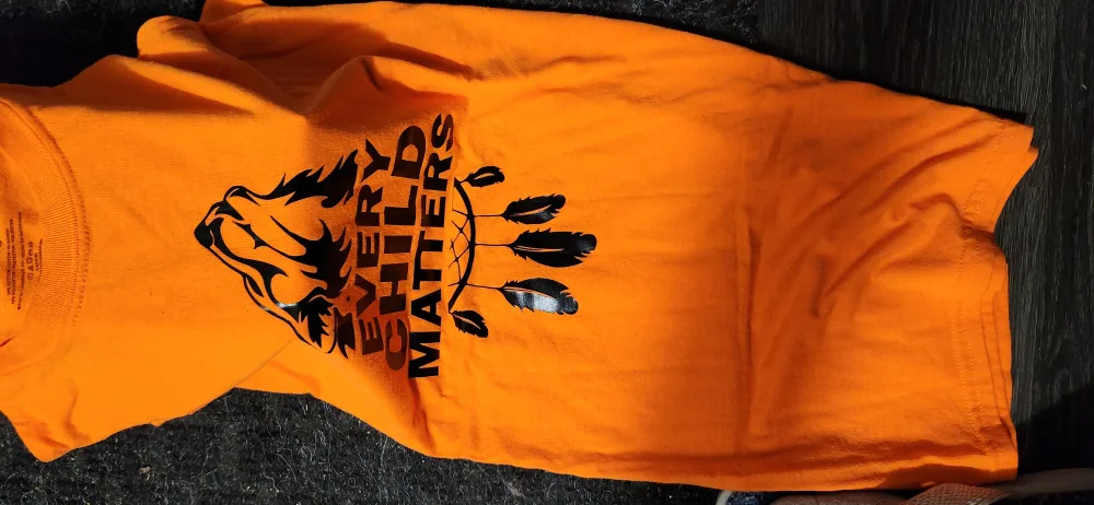 Orange 'Every Child Matters' T-Shirt.size large thumbnail