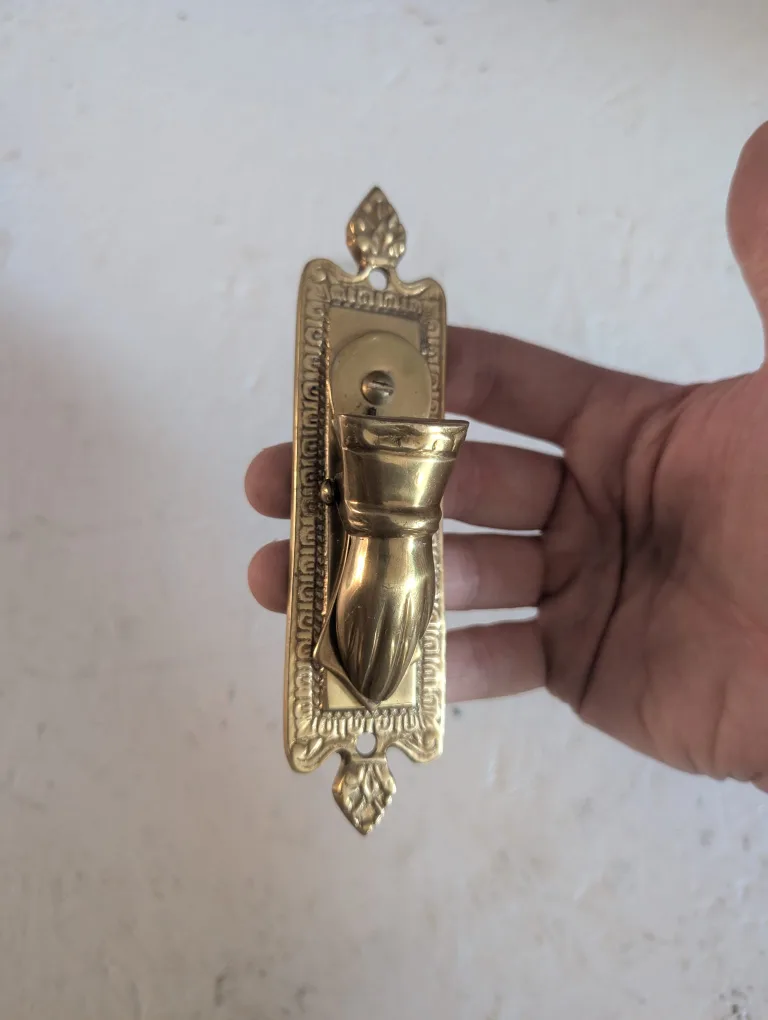 Vintage Brass Hand wall clip thumbnail