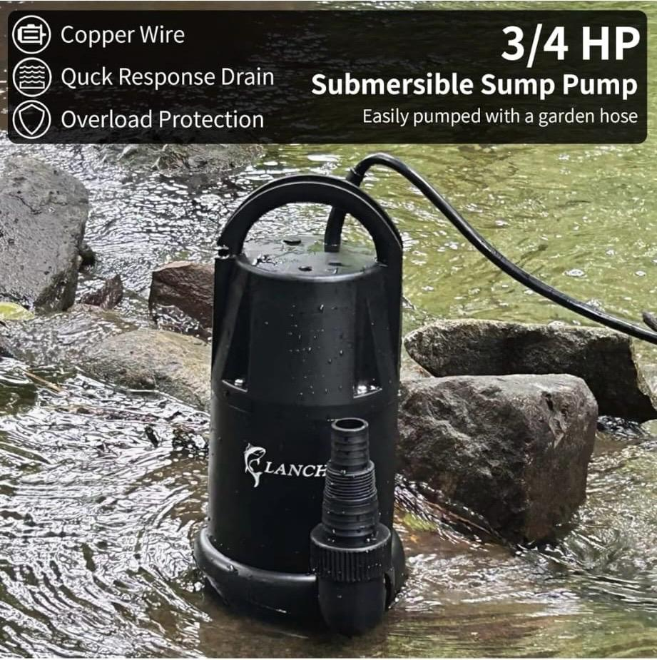Lanchez 3/4 HP Submersible Sump Pump - photo 5