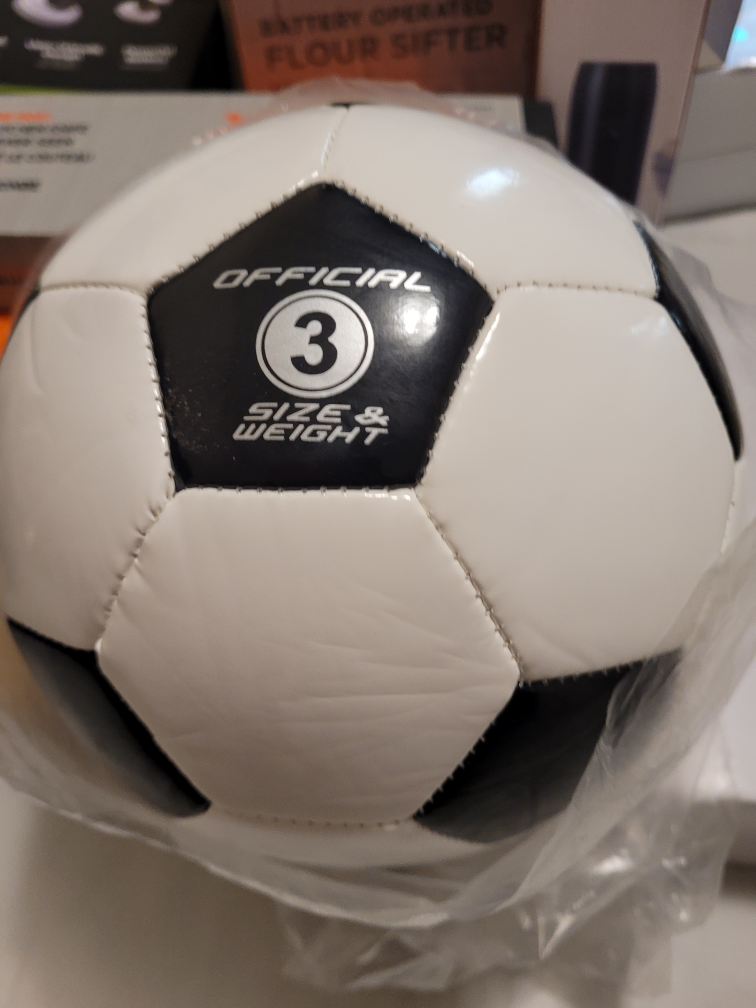 Official Size 3 Soccer Ball - New