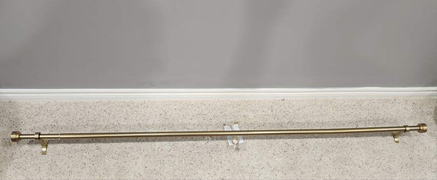 Adjustable (16 - 72 inch) Drapery Curtain Rod - Warm Gold - photo 3