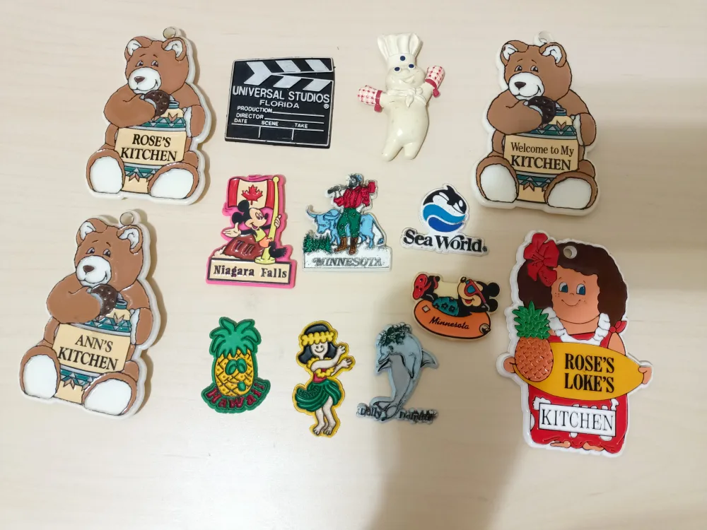 Fridge Magnets -  usa flag umbrella,  few earrings, jewelry box🧡 image indicator(2)