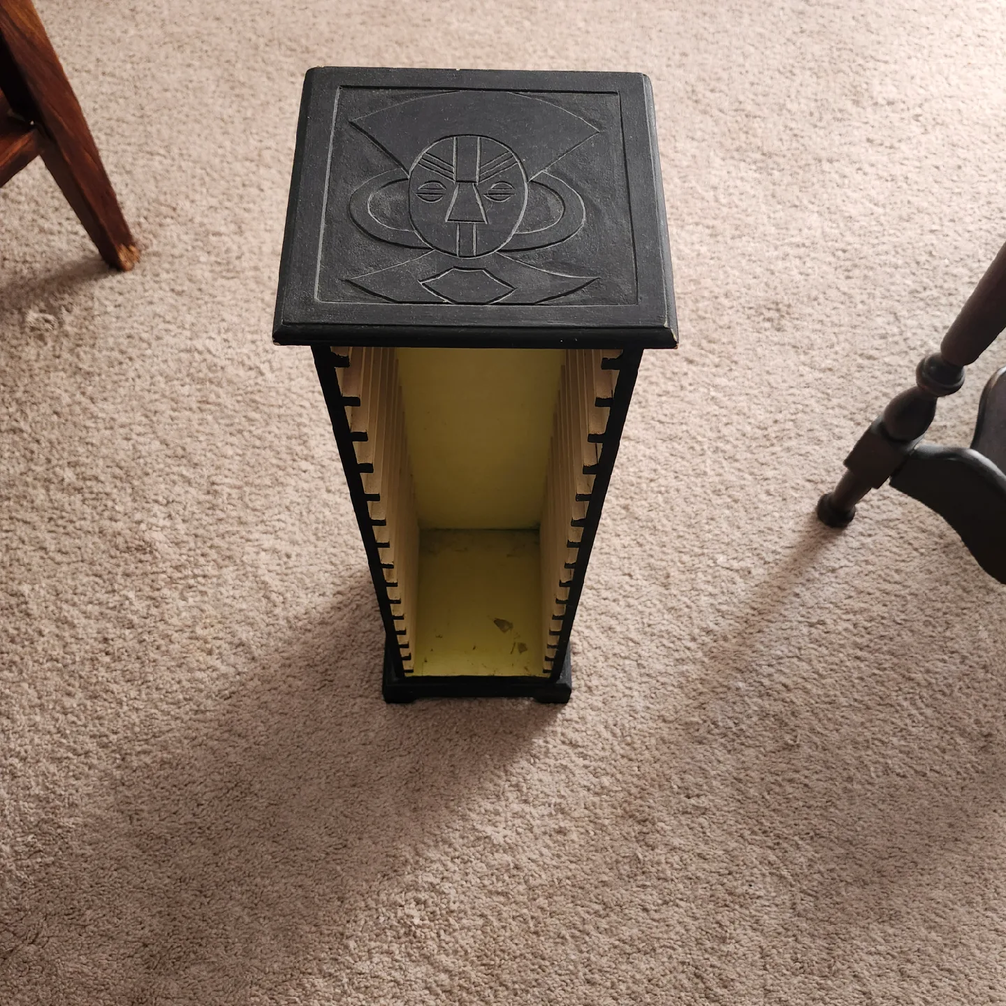 Black Wooden CD Tower image indicator(3)