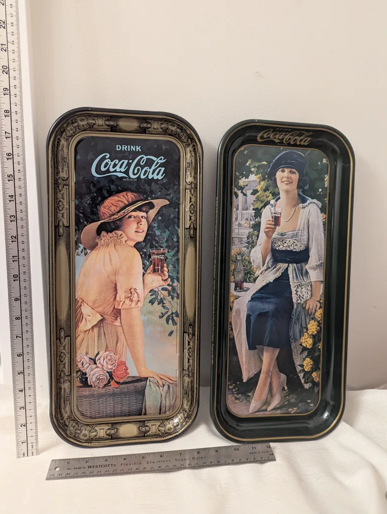 Vintage 1970s  Coca-Cola long Serving Trays thumbnail