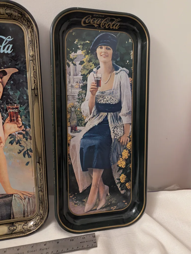 Vintage 1970s  Coca-Cola long Serving Trays image indicator(4)