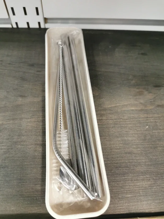 Reusable Stainless Steel Straw Set thumbnail