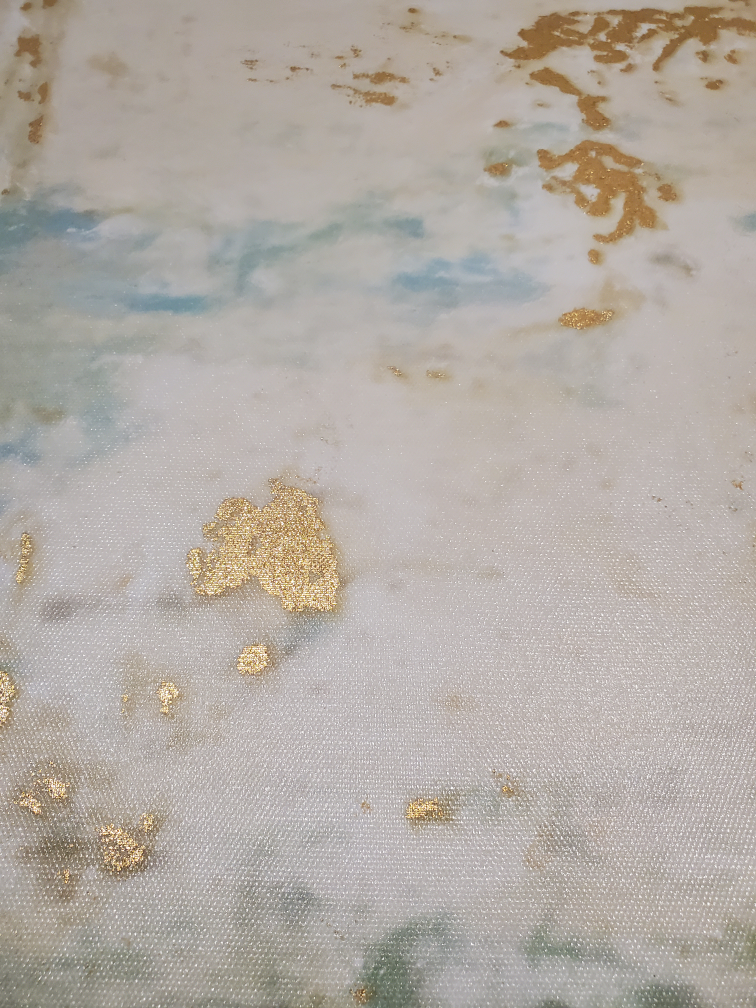 Gold and sky blue picture frame - photo 3