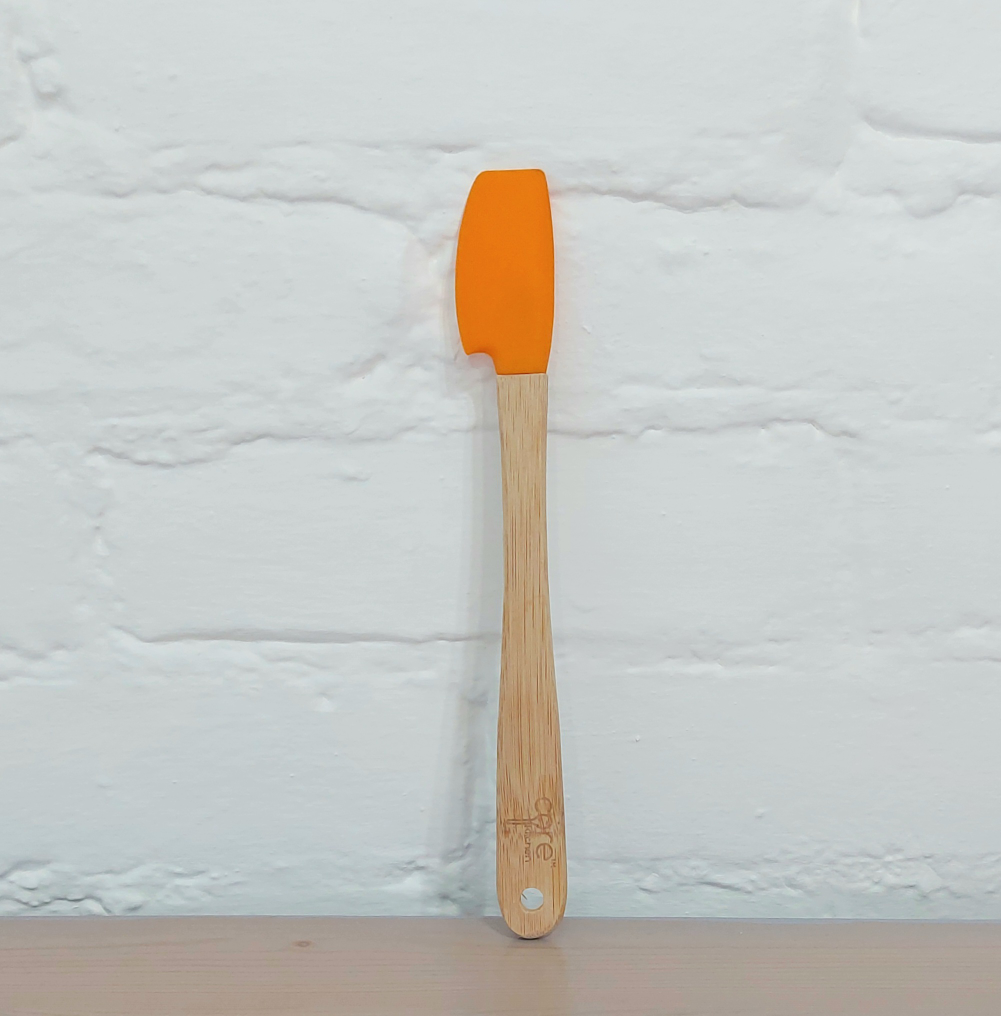 FREE small silicone spatula with bamboo handle