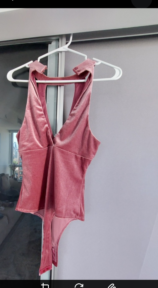 Pink Velvet Bodysuit - photo 3