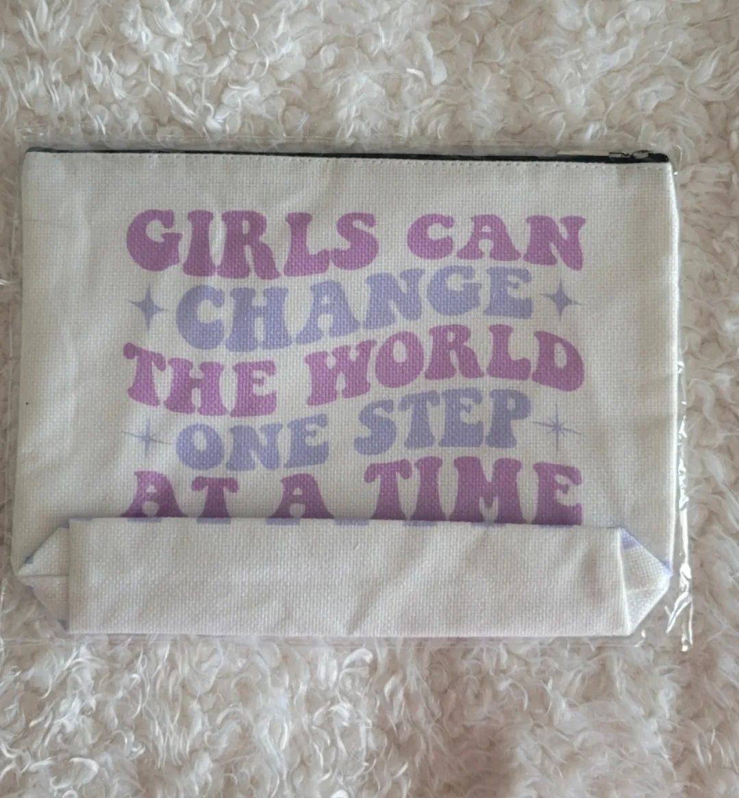 Brand New Makeup Bag - Girls Can Change the World image indicator(2)