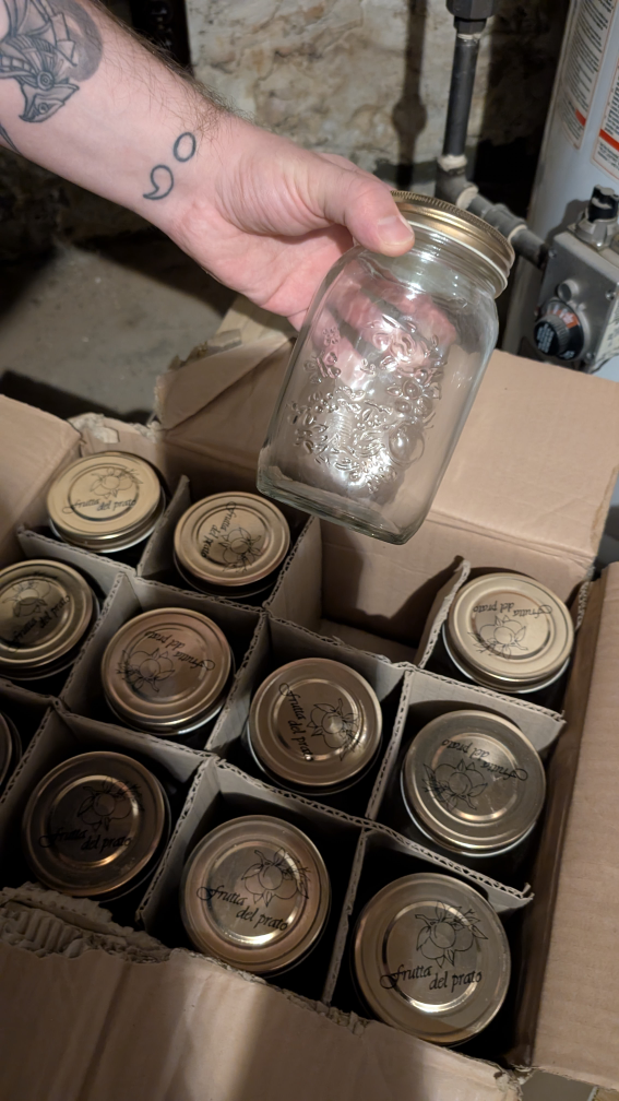 Frutta del Prato Jars (mason jars)