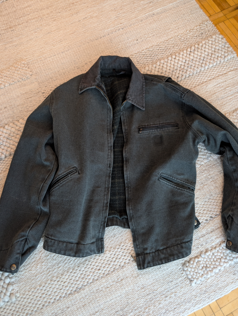 Dark Green Denim Jacket