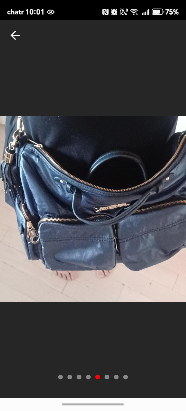 Juicy Couture Black Leather Satchel - photo 4