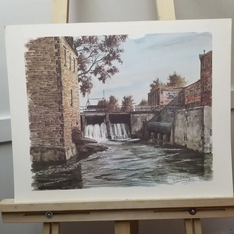Ben Babelowsky Rideau Canal Watercolor Print image indicator(5)