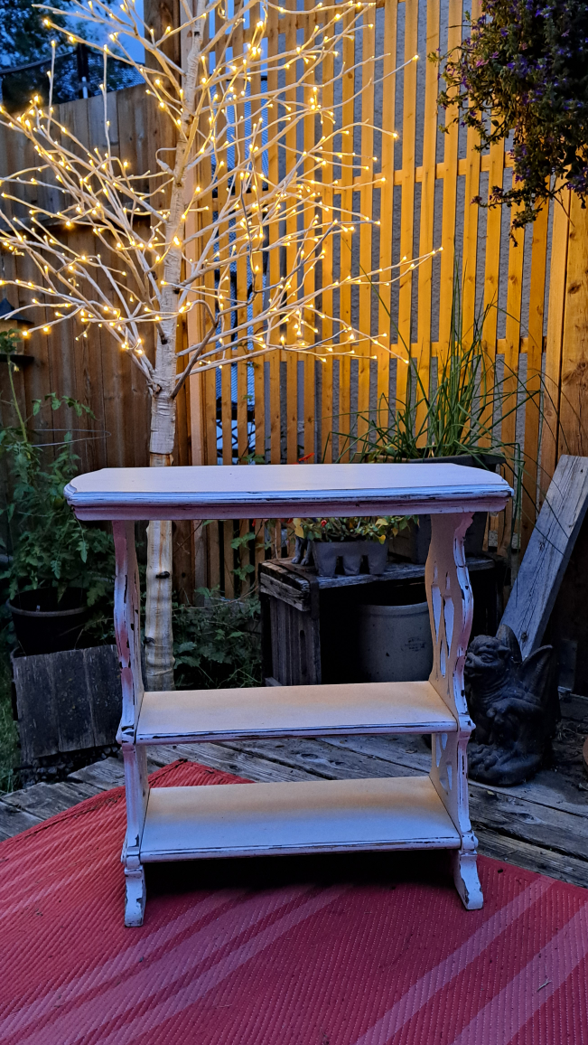 White Antique Style Side Table