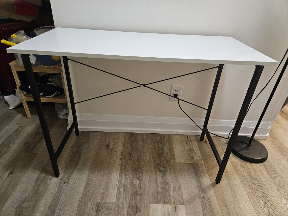 CubiCubi Computer Desk - White, 40 inch