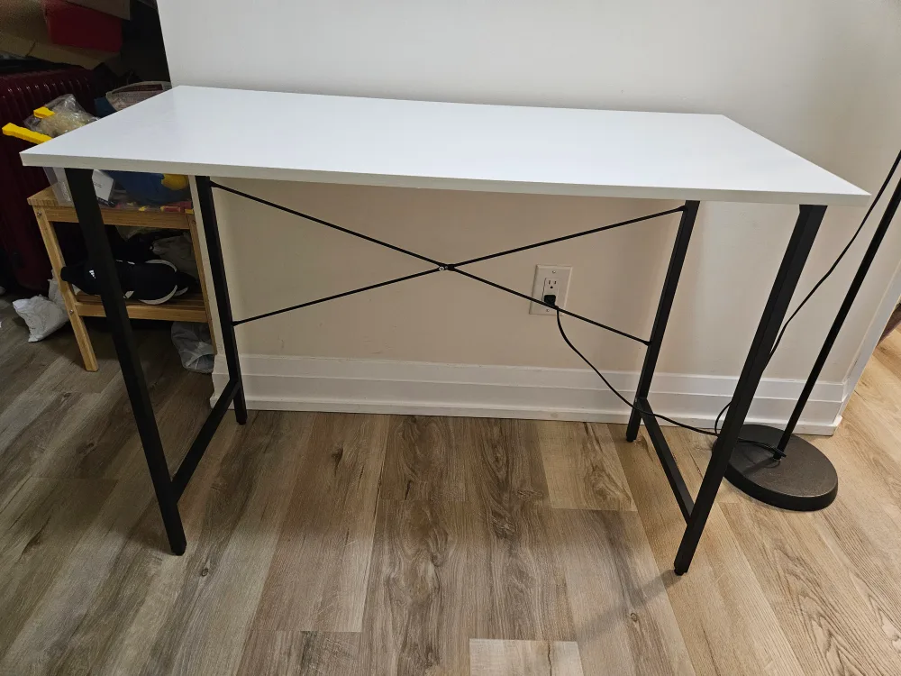 CubiCubi Computer Desk - White, 40 inch thumbnail