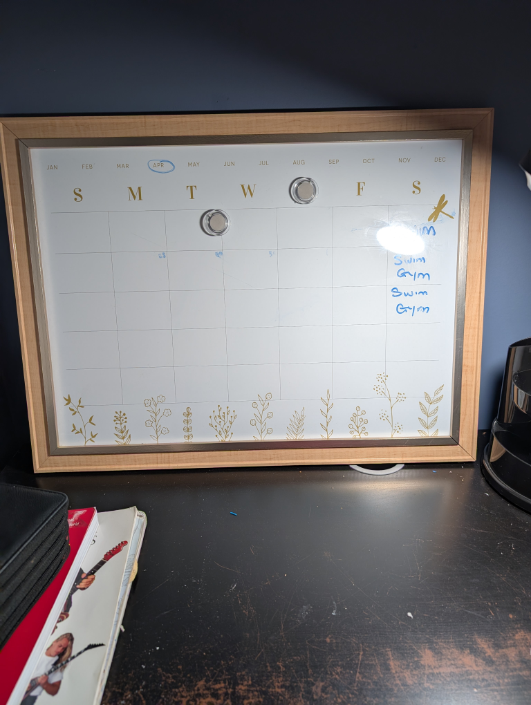 Framed Dry Erase Calendar board - photo 2