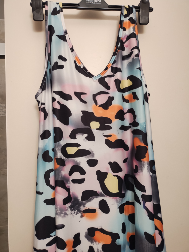 Colourful  Printed Long Dress