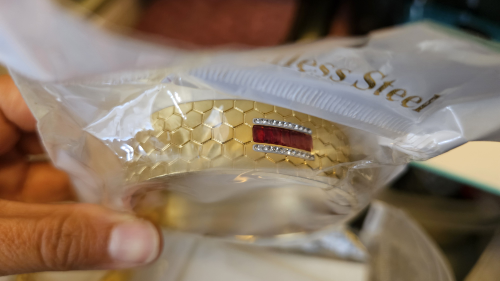 Gold Stainless Steel Bangle Bracelets - New!