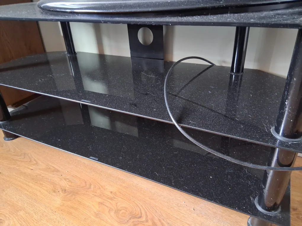 Black Glass TV Stand thumbnail