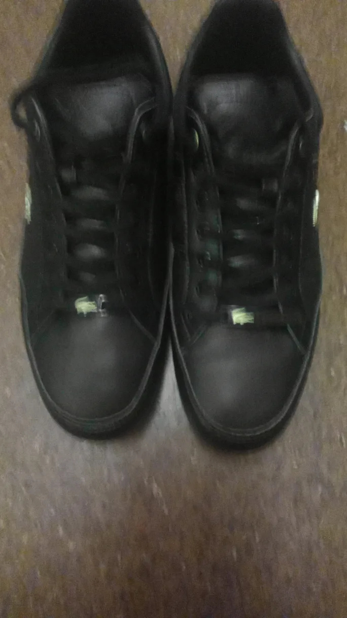 Lacoste Black Leather Sneakers thumbnail