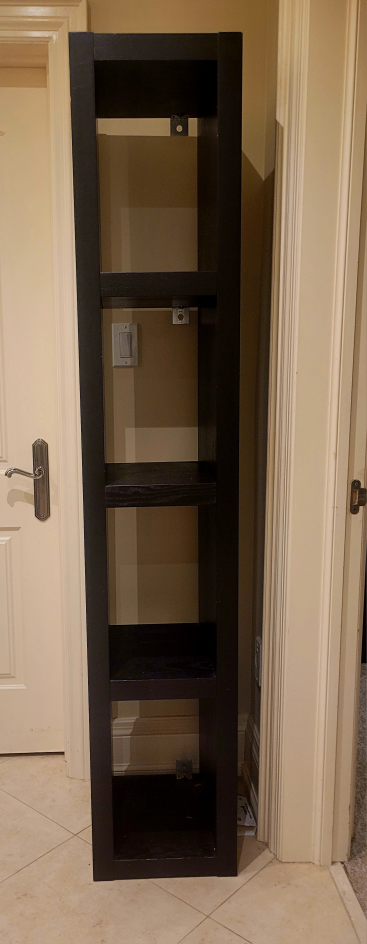 Black Narrow Bookshelf