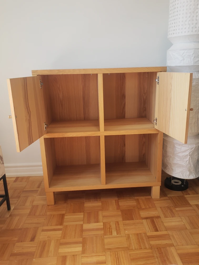 Wooden Cabinet with Doors & Shelves - photo 4