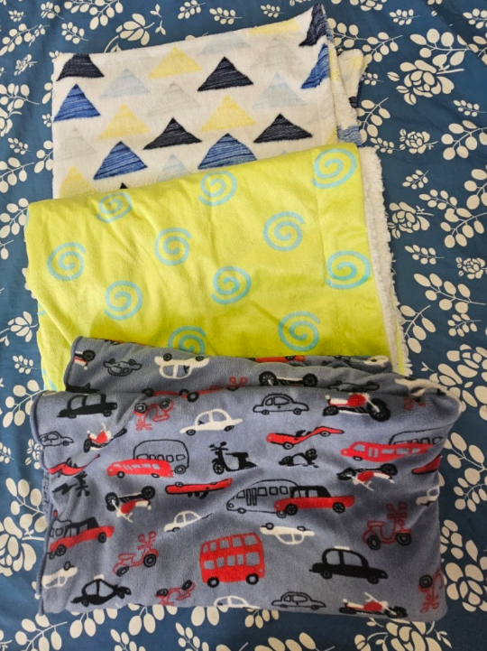 Baby Blanket Set - 3 Soft Blankets