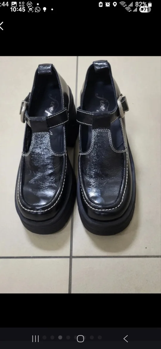 Free People Black Platform Mary Janes Shoes.Women size 8 image indicator(3)