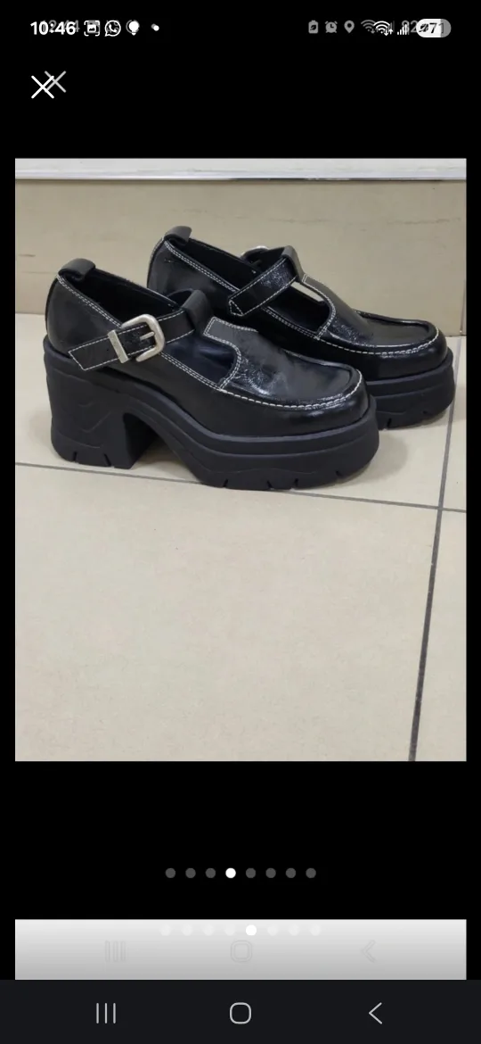 Free People Black Platform Mary Janes Shoes.Women size 8 image indicator(5)