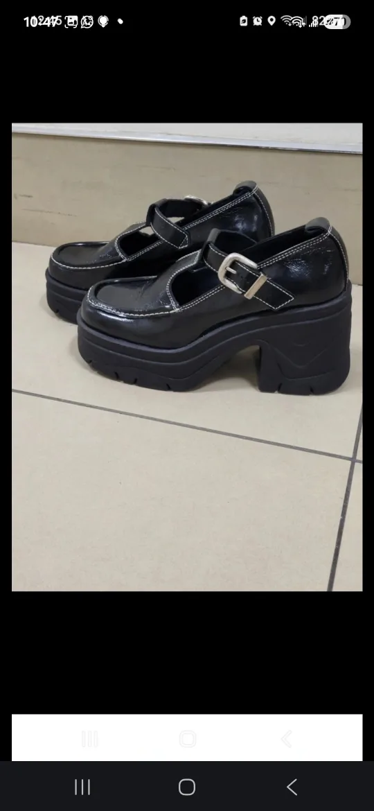 Free People Black Platform Mary Janes Shoes.Women size 8 image indicator(7)