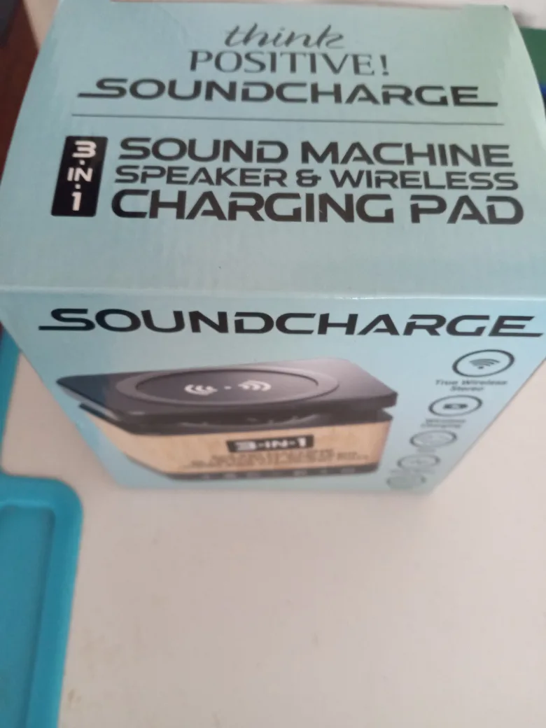 Soundcharge 3-in-1 Sound Machine Speaker & Wireless Charging 🧡 image indicator(2)