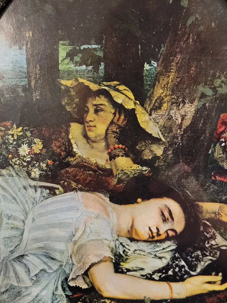 Vintage Oval Wood Picture Frame image indicator(4)