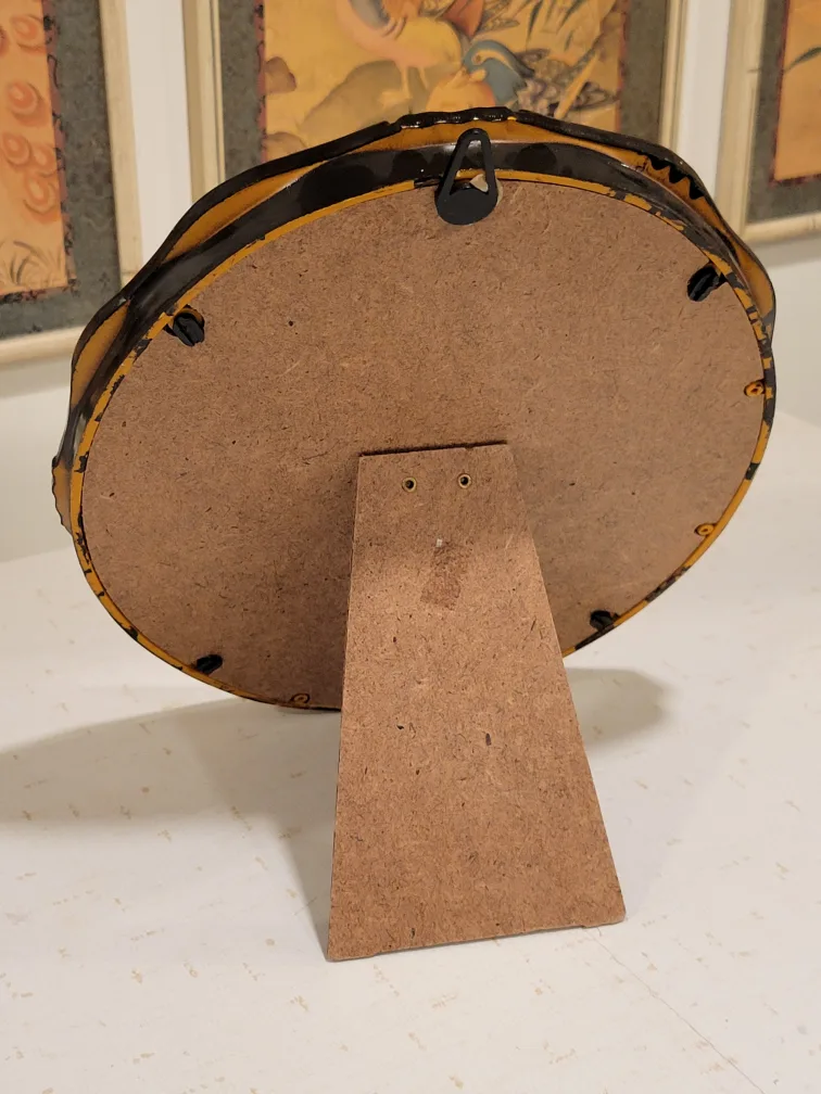 Vintage Oval Wood Picture Frame image indicator(6)