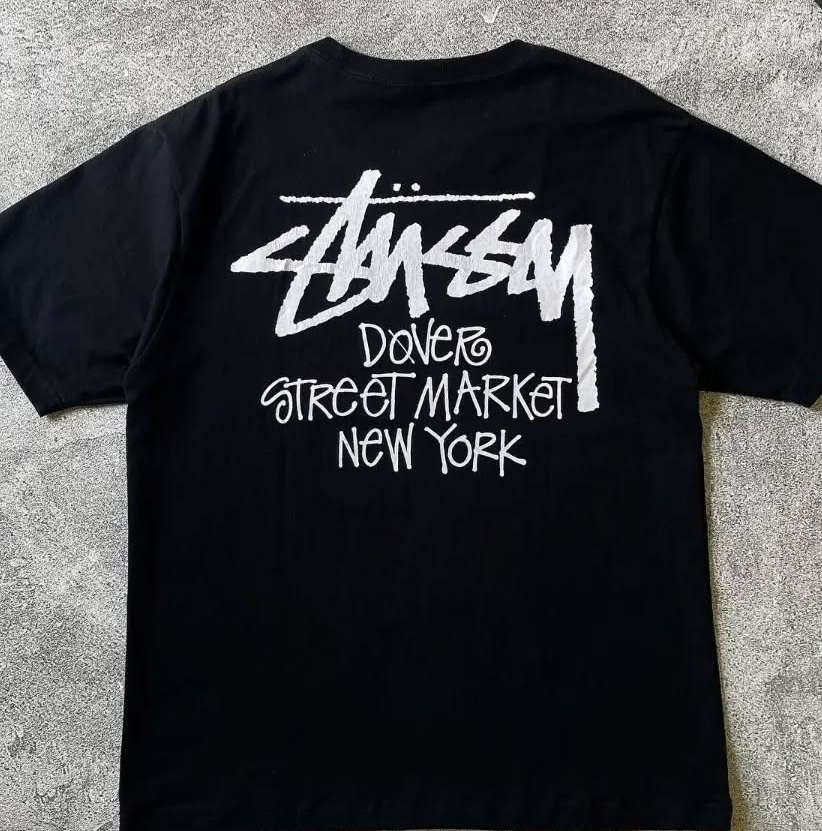Stussy Dover Street Market Black T-Shirt - Size M - photo 2