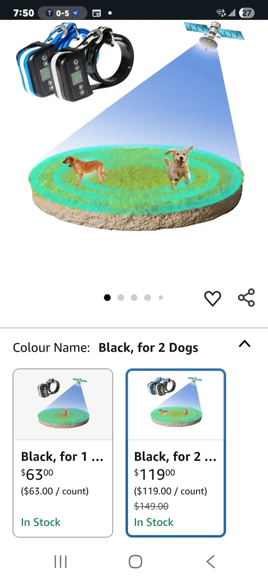 JUSTPET Wireless Dog Fence (2 Dogs) image indicator(2)