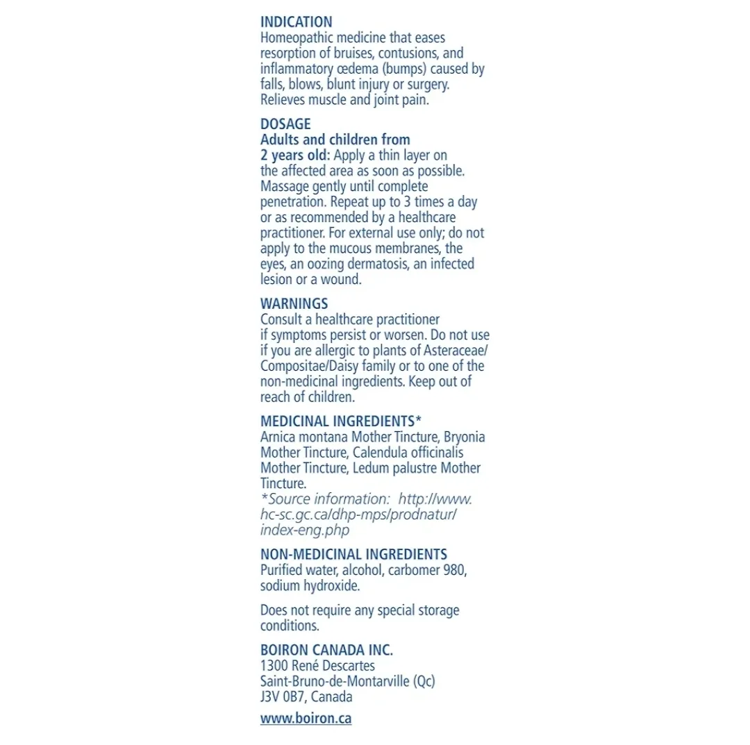 Boiron Arnicare Bruise Gel 45g – Natural Soothing Relief image indicator(7)
