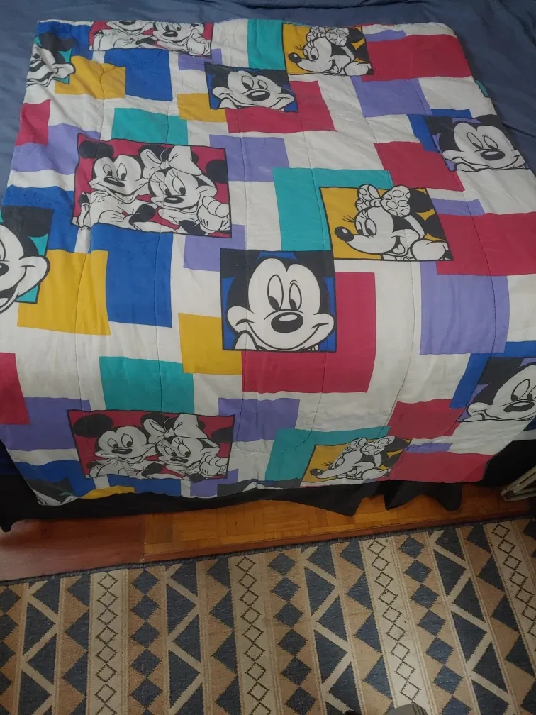 Vintage Disney Mickey Mouse Twin Sized Comforter thumbnail
