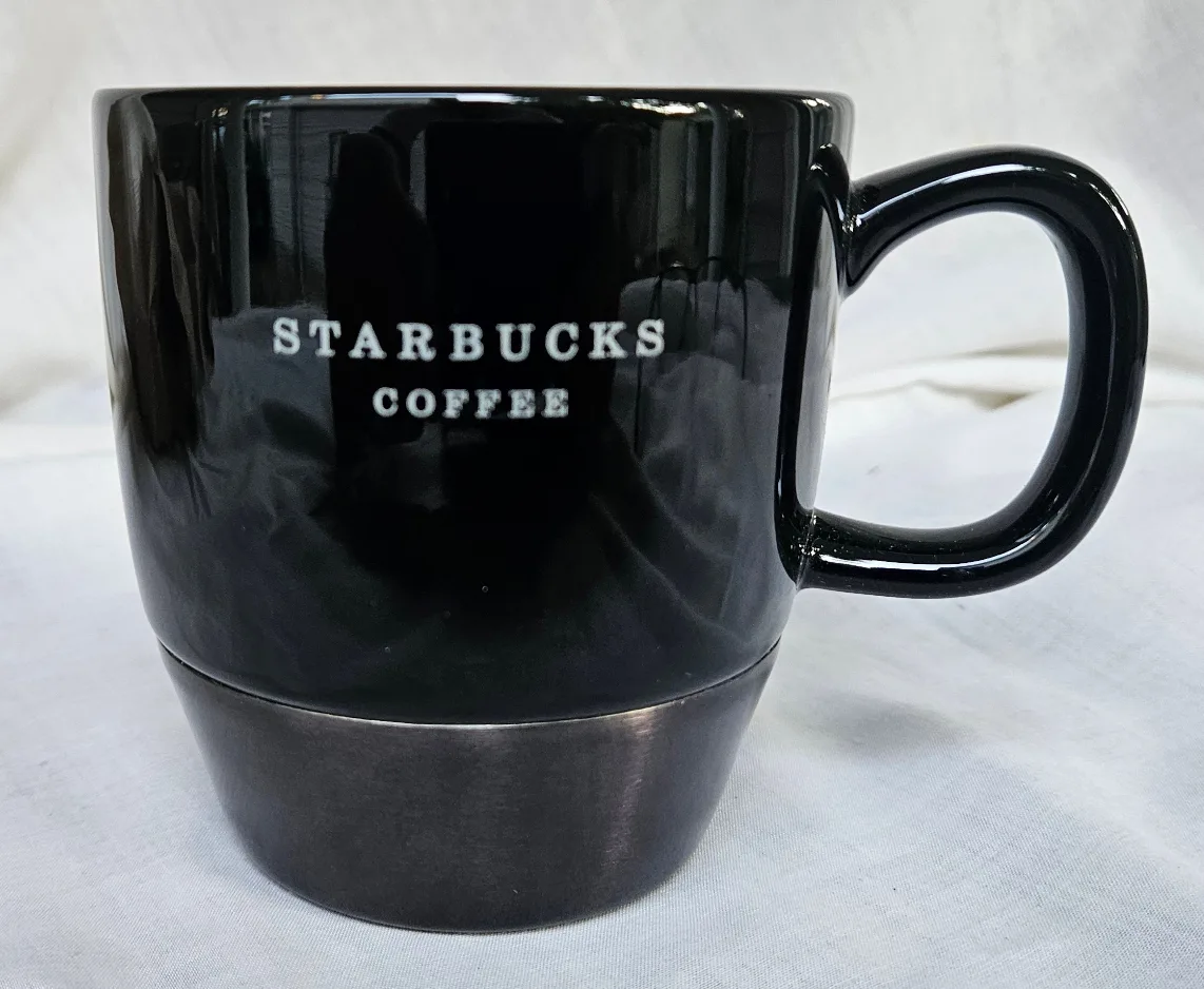 New Starbucks Coffee Tea 12oz Mug with Stainless Bottom Mint thumbnail