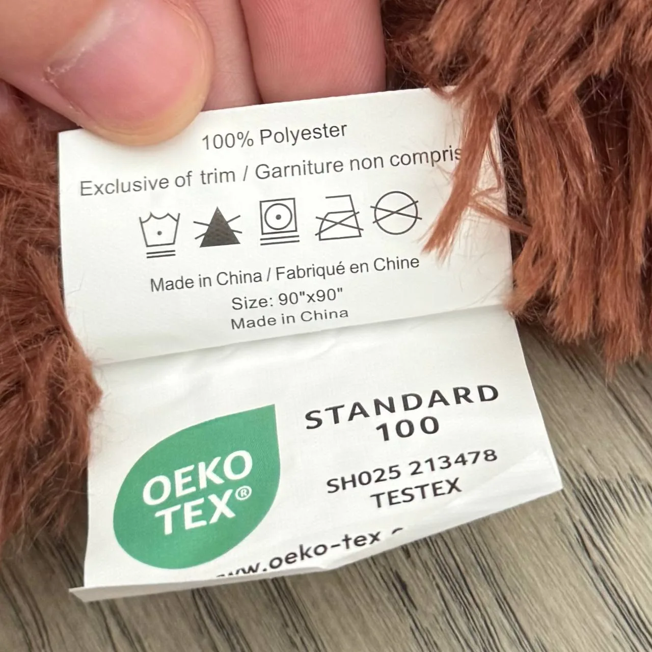 Brown Reversible Blanket 90”x90" image indicator(4)