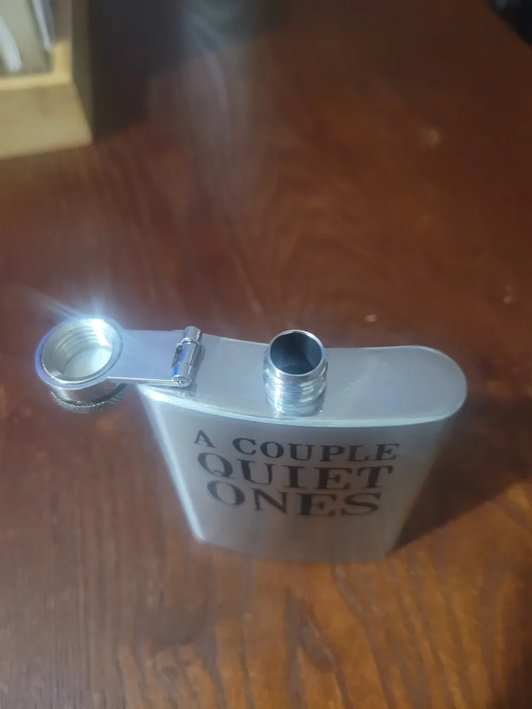Stainless Steel Flask - A Couple Quiet Ones image indicator(2)