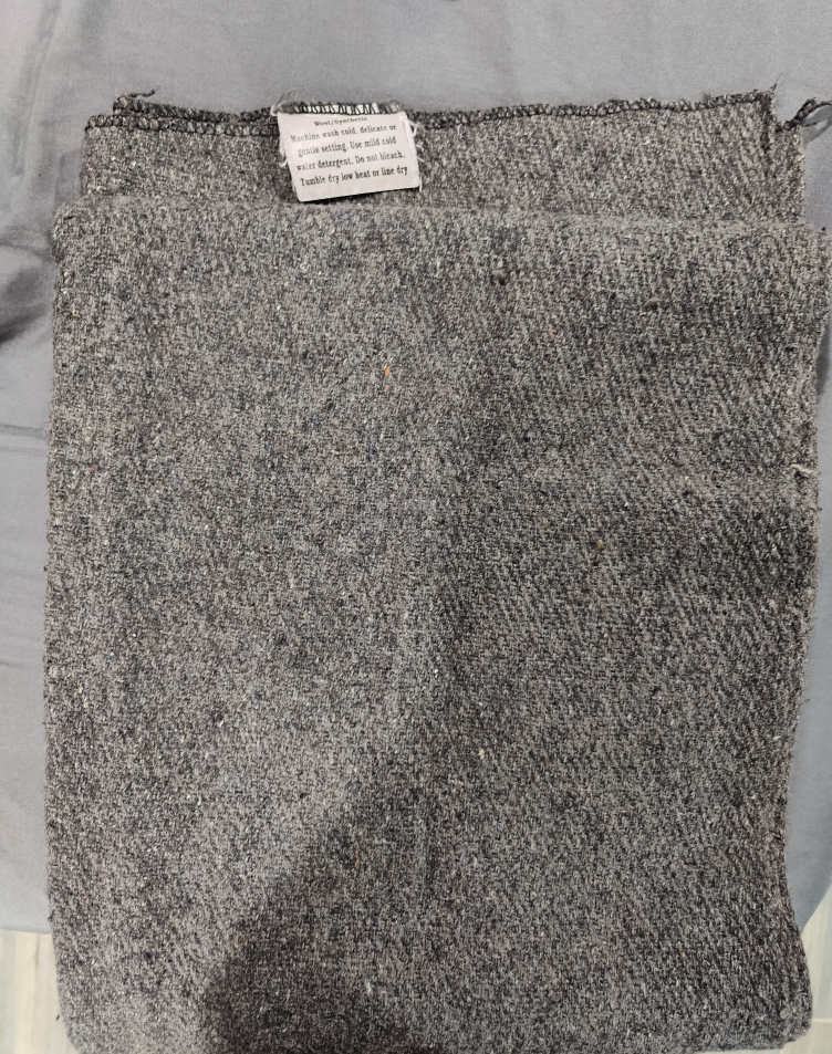 Thin, lightweight unused blanket- Grey