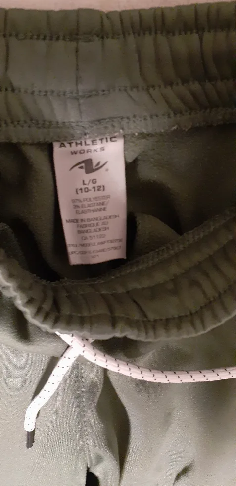 Athletic Works L (10-12) Olive Green Pants image indicator(2)