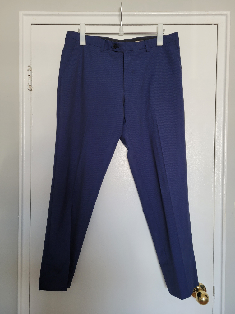 Stonehouse Men's Navy Blue Suit Jacket and Trouser - photo 5