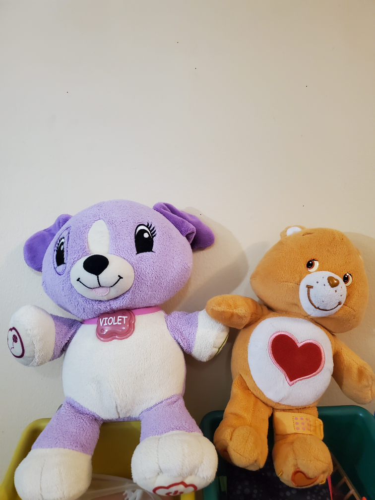 LeapFrog Violet & Care Bear Plush Toys