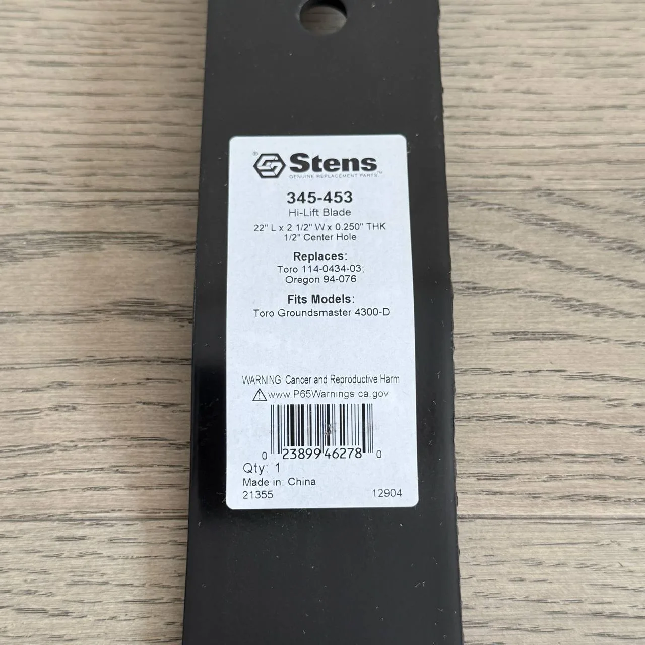 Stens 345-453 Hi-Lift Blade image indicator(2)